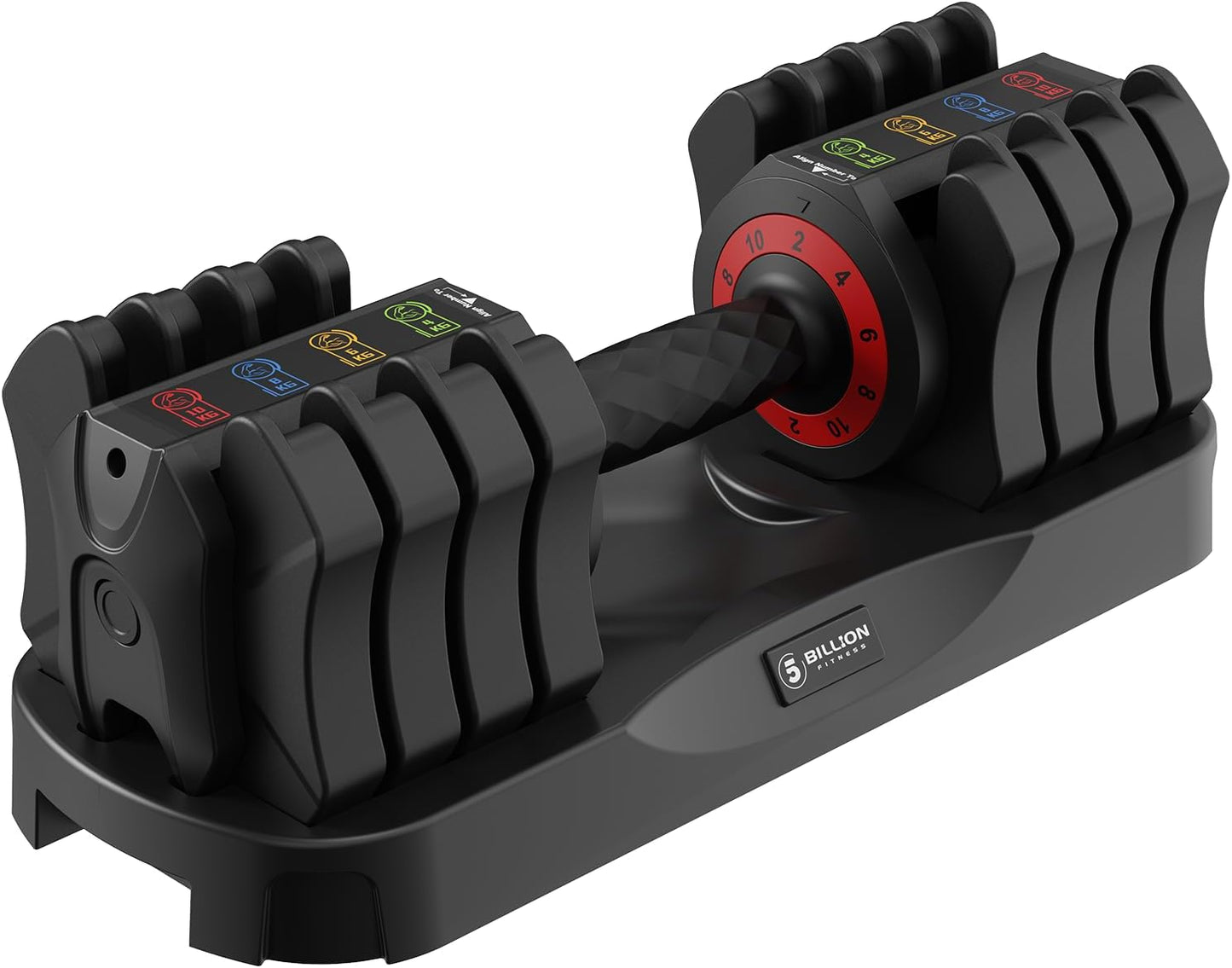 EnterSports Verstellbares Kurzhantel Set (10kg/22lb), 5-in-1 Hanteln Set Platzsparend mit rutschfestem Griff, Hanteltraining Gewichte für Homegym & Krafttraining, Profi Equipment für Herren & Damen
