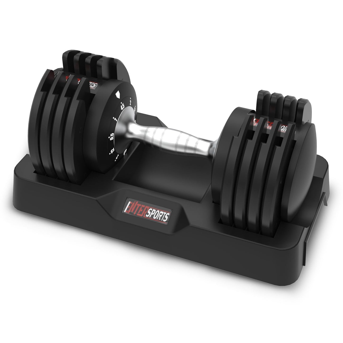 EnterSports 12kg/18kg/27kg Verstellbare Hanteln Einstellbare Platzsparende Hantel, Hanteln Verstellbar mit rutschfestem Griff, Gut für Zuhause, Büro, Fitnessstudio, Körpertraining