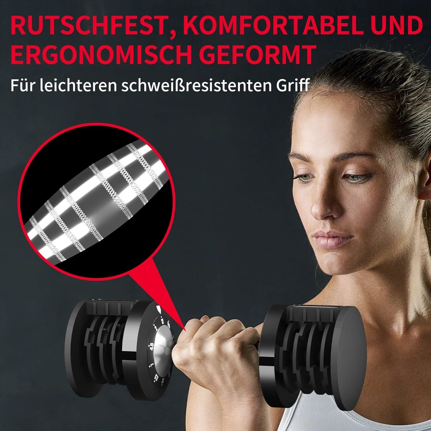 EnterSports 12kg/18kg/27kg Verstellbare Hanteln Einstellbare Platzsparende Hantel, Hanteln Verstellbar mit rutschfestem Griff, Gut für Zuhause, Büro, Fitnessstudio, Körpertraining