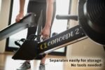 Concept2 RowErg mit Standardbeinen, Rudergerät Modell D,Luftwiderstand, Schwarz – Bild 8