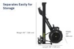 Concept2 RowErg mit Standardbeinen, Rudergerät Modell D,Luftwiderstand, Schwarz – Bild 7