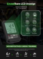 Neezee Wasser Rudergerät für Zuhause, Rudergerät Holz Klappbar, Rudermaschine mit Bluetooth Anzeige und Tablet-Halterung, Max 200kg Belastbar, Kompatibel mit Kinomap APP – Bild 4