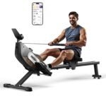 ONETWOFIT Rudergerät Für Zuhause Klappbar, Stepper Für Zuhause, 16 Stufen des Stillen Widerstands Fitnessgeräte