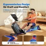 MERACH Rudergerät für Zuhause, Leise Magnetische Rudergeräte, Verbesserte und Erweiterte 130cm-Schienen Sorgen für Freiere Bewegung, Ausgestattet mit Exklusiver App (R15B2) – Bild 9
