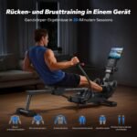 MERACH Rudergerät für Zuhause, Innovativ Doppelpaddel mit Mehreren Trainingsmodi, Ganzkörpertraining mit der MERACH APP, über 1000 Champion-Kurse, Simuliert Echtes Rudern – Bild 13