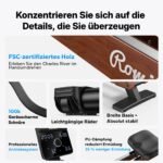 MERACH Rudergerät für Zuhause, Eigenerzeugung, Verbesserter Magnetischer Spitzenwiderstand von 60 kg, Automatische Widerstandsanpassung, Doppelte Holzschienen, LED-Anzeige, Professionelles (R21) – Bild 7