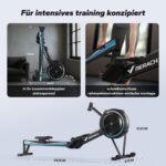 MERACH Rudergerät Luftwiderstand für Zuhause, 10 Stufen Einstellbar mit Exklusiver APP, Professionelles Indoor-Rudergerät, Ergonomischer Komfortsitz, Einfache Lagerung – Bild 7