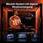 MERACH Rudergerät für Zuhause, Eigenerzeugung, Verbesserter Magnetischer Spitzenwiderstand von 60 kg, Automatische Widerstandsanpassung, Doppelte Holzschienen, LED-Anzeige, Professionelles (R21) – Bild 11