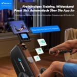 MERACH Rudergerät für Zuhause Klappbar, Automatische Widerstandseinstellun, Verbesserte 130cm Führungsschienen Sorgen für Mehr Bewegungsfreiheit, Leises Rudermaschine mit Exklusiver APP(R15B1) – Bild 9