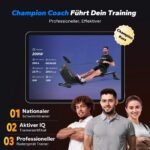 MERACH Rudergerät für Zuhause Klappbar, Automatische Widerstandseinstellun, Verbesserte 130cm Führungsschienen Sorgen für Mehr Bewegungsfreiheit, Leises Rudermaschine mit Exklusiver APP(R15B1) – Bild 6