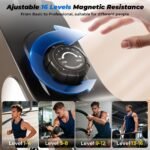 ONETWOFIT Rudergerät Für Zuhause Klappbar, Stepper Für Zuhause, 16 Stufen des Stillen Widerstands Fitnessgeräte – Bild 5