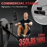 PASYOU Rudergerät Luftwiderstand für Zuhause, Professionelles Rudergeräte mit 10 Stufen Einstellbar, Professionelles Indoor-Rudergerät, Ergonomischer Komfortsitz,mit Kinomap APP, Tragfähigkeit: 160 KG – Bild 7