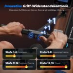 MERACH Rudergerät für Zuhause Klappbar, Automatische Widerstandseinstellun, Verbesserte 130cm Führungsschienen Sorgen für Mehr Bewegungsfreiheit, Leises Rudermaschine mit Exklusiver APP(R15B1) – Bild 8