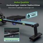 Wenoker Rudergerät für Zuhause, Leises Magnetisches Rudergerät mit APP & LCD-Display,16 Stufen Widerstand, Indoor-Gerät für das Home-Gym, Cardio-Trainingsgerät, 160 kg Kapazität – Bild 4
