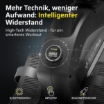 SportPlus Rudergerät für zuhause, klappbar, leise Magnetbremse, 32 Widerstände, App-kompatibel, inkl. Trainingscomputer, Computer gesteuert, Heimtrainer, Fitnessgerät für zuhause – Bild 6