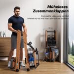 MERACH Wasser Rudergerät Holz Klappbar, Gummibaummaterial & Komfortabler Sitz, mit Exklusiver APP mit Interaktiven Kartenerfahrung, Immersives Rudererlebnis, Ideal für Heimfitness (R28 Faltbar) – Bild 10