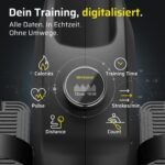 SportPlus Rudergerät für zuhause, klappbar, leise Magnetbremse, 32 Widerstände, App-kompatibel, inkl. Trainingscomputer, Computer gesteuert, Heimtrainer, Fitnessgerät für zuhause – Bild 9