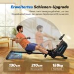 MERACH Rudergerät für Zuhause, Leise Magnetische Rudergeräte, Verbesserte und Erweiterte 130cm-Schienen Sorgen für Freiere Bewegung, Ausgestattet mit Exklusiver App (R15B2) – Bild 12
