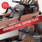 JOROTO Rudergerät für Zuhause aus Eiche, Rudergerät Wasser klappbar mit Bluetooth Display &30 Tage kostenlose Kinomap-Mitgliedschaft，Rudermaschine mit Verstellbarer Tablethalterung 150kg belastbar – Bild 6